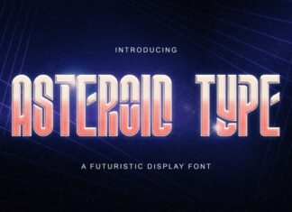 Asteroid Type Font