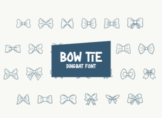 Bow Tie Dingbat Font