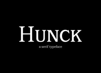 Hunck Font