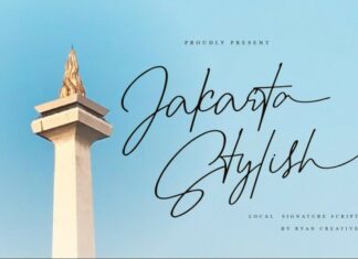 Jakarta stylish Font