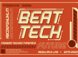 Beat Tech Font