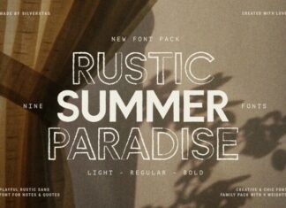 Rustic Summer Paradise Font