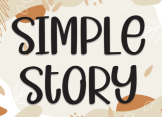 Simple Story Display Font