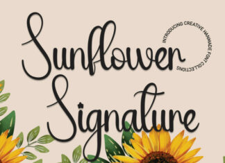 Sunflower Signature Typeface