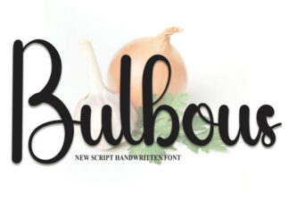 Bulbous Script Font