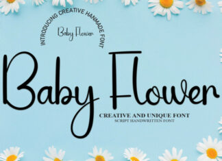Baby Flower Font