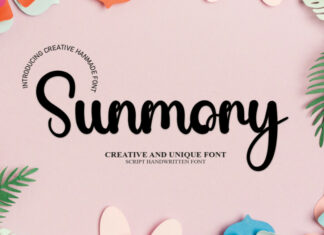 Sunmory Script Font