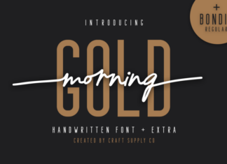 Morning Gold Font