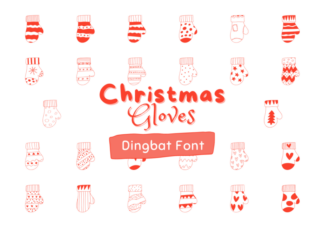 Christmas Gloves Font