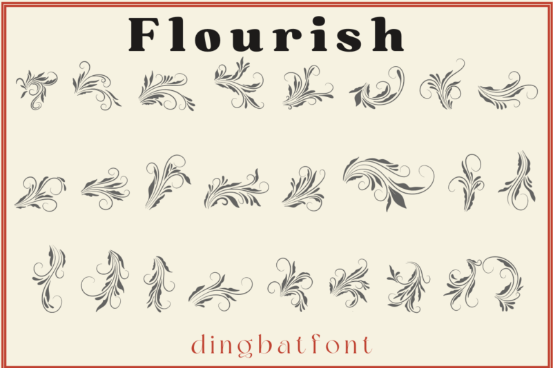 Welcome Word Stencil - Skinny Serif with Flourish - 11 x 8-1/2 