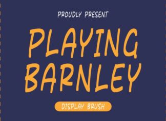 Playing Barnley Font