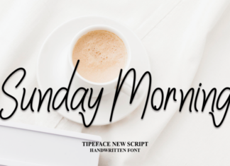 Sunday Morning Typeface