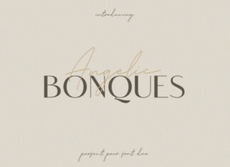 Angelic Bonques Typeface