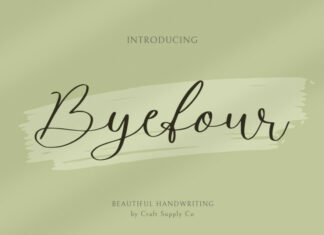 Byefour Handwriting Font