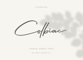 Colbiac Script Font