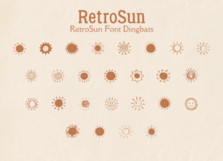 RetroSun Display Font