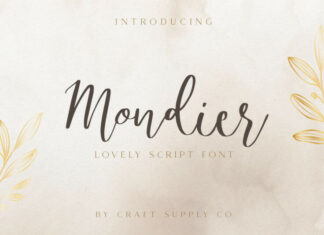 Mondier Script Font