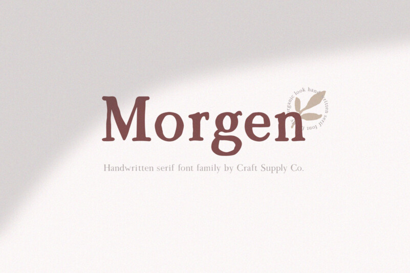 Morgen - Typewriter Font