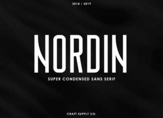 Nordin - Condensed Font
