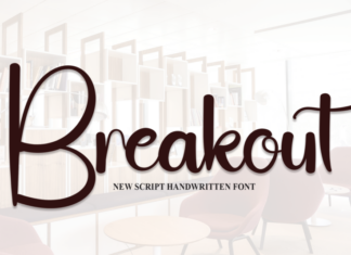 Breakout Script Typeface