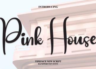 Pink House Script Font