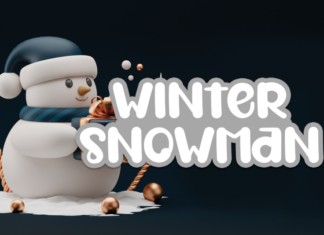 Winter Snowman Font
