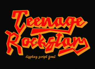 Teenage Rockstar Font