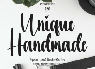 Unique Handmade Font