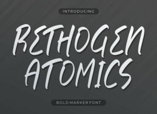Rethogen Atomics Font
