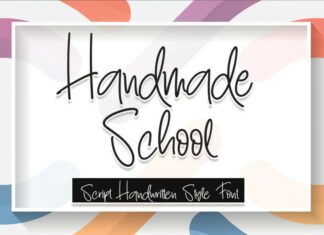 Handmade School Font