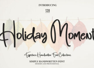 Holiday Moment Script Font