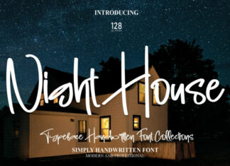 Night House Script Font