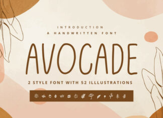 Avocade - Handwritten Font