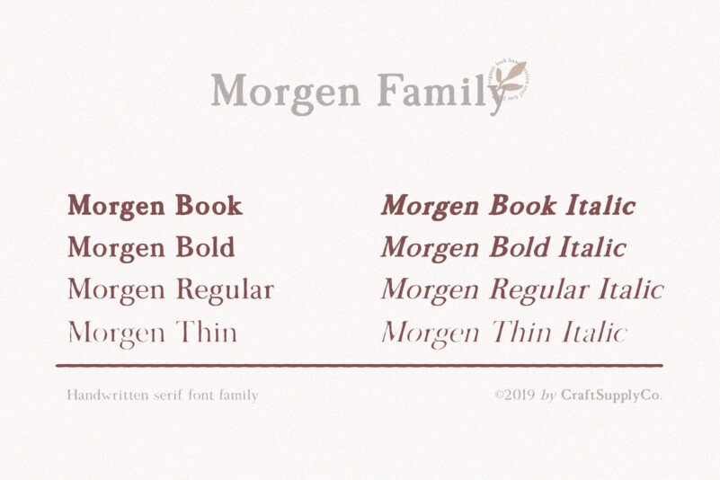 Morgen – Typewriter Font preview image 3