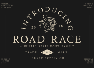Road Race Font