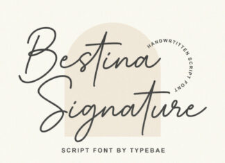 Bestina Signature Font