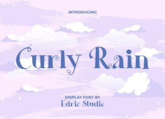 Curly Rain Font