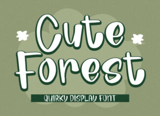 Cute Forest Display Font