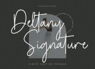 Deltany Signature Font