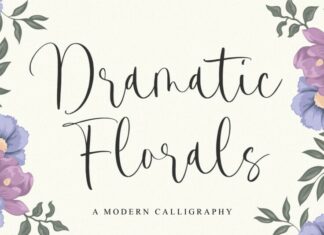 Dramatic Florals Font