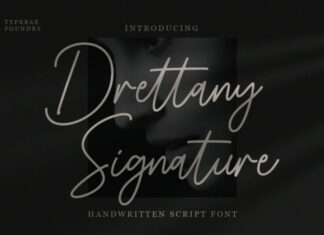 Drettany Signature Font