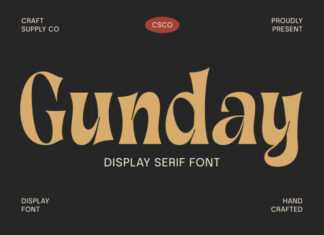 Gunday Serif Font