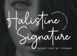 Halistine Signature Font