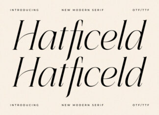 Hatficeld Typeface