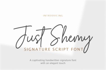 Just Shemy Script Font