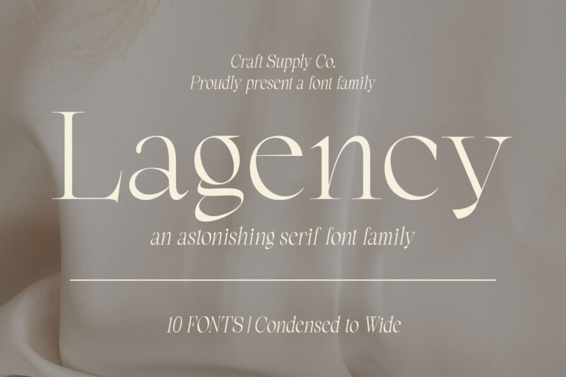 Lagency Serif Font