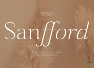 Sanfford Typeface