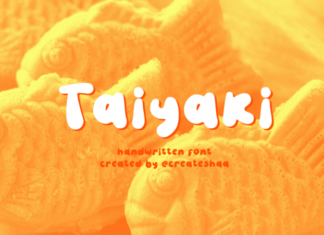 Taiyaki Display Font