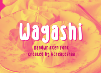Wagashi Display Font