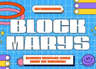 Block Marys Font
